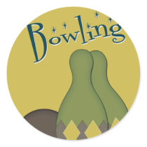 50s Retro Bowling Stickers