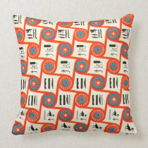 50's Retro Design  Mojo Pillow pillows
