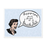 50's Save the Date Template Post Card