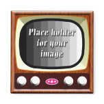 50s Television Template Refrigerator Magnets