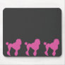 50s Vintage Pink Felt Poodle Mouse Mat