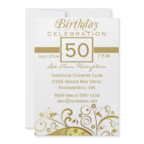 50th - 59th Birthday Party Invitations