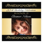 50th-59th Birthday Party Invitations With Photo
