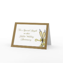 50th Anniversary Champagne Congratulations Card
