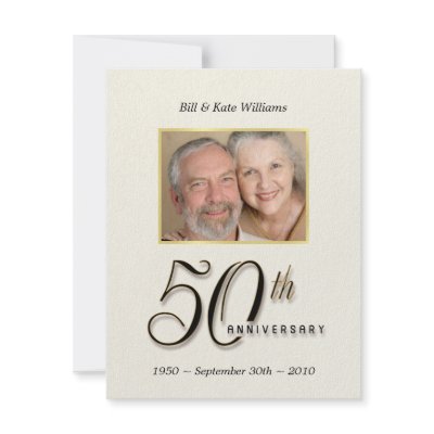 50th Anniversary - Contemporary Photo Invitations by SquirrelHugger