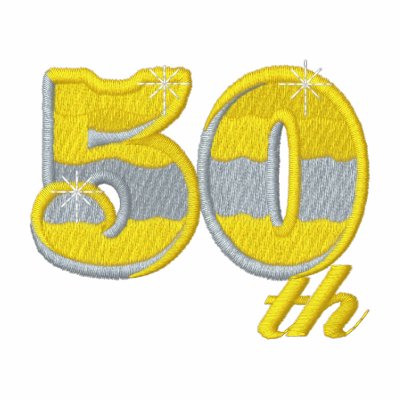 50th Anniversary Hoodie by ZazzleEmbroidery