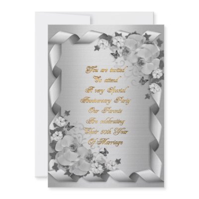 50th Anniversary for parents invitation by Irisangel