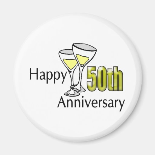 50th anniversary fridge magnet