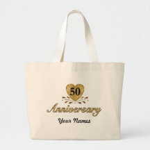 50th Anniversary - Gold Canvas Bag