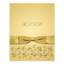 50th Anniversary Gold RSVP Card **New version** Invite