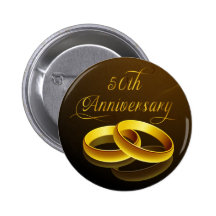 50th Anniversary | Gold Script Button
