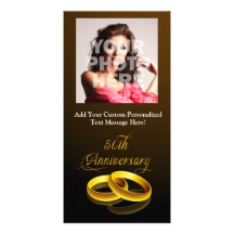 50th Anniversary | Gold Script Picture Card