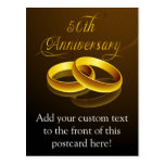 50th Anniversary | Gold Script Post Cards