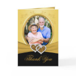 50th Anniversary Hearts Thank You Card (Photo)
