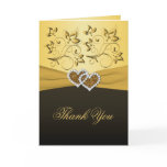 50th Anniversary Joined Hearts Thank You Card