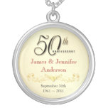 50th Anniversary Necklace Elegant Keepsake Pendant