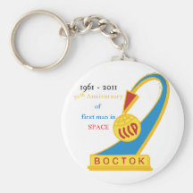 50th Anniversary of 1st man in space Keychain