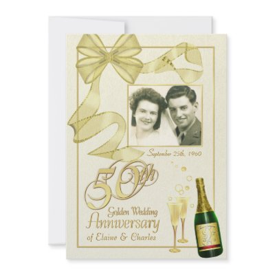 50th Anniversary Party - Fancy Photo Invitations by SquirrelHugger