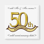 50th Anniversary Party Favours Magnets