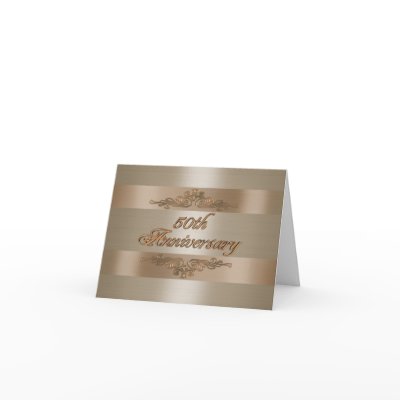 50Th anniversary party invitation gold satin card by Irisangel