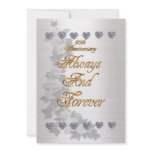 50th anniversary party invitation Victorian angels