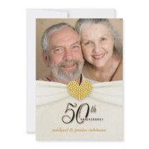 50th Anniversary Party Invitations - Classic Ivory