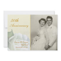 50th Anniversary Party Invitations - Romantic Rose