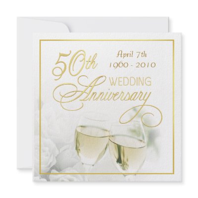50th Anniversary Party Invitations - Square by SquirrelHugger