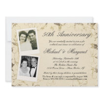 50th Anniversary - Photo Invitations - Then & Now