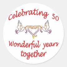 50th. ANNIVERSARY Stickers