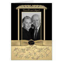 50th Anniversary Thank You Card with Photo Insert