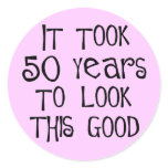 50th birthday, 50 years to look this good! stickers