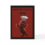 50TH BIRTHDAY BBQ INVITATION - BARBECUE INVITATION cards