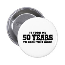 50th Birthday Button