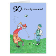 50th Birthday Card for a Golfer