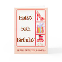 50th Birthday Card for Women