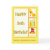 50th Birthday Card for Women
