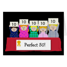 50th Birthday Customisable Card