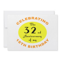 50th Birthday Gag Gift Personalised Invitations