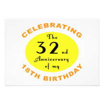 50th Birthday Gag Gift Personalised Invitations
