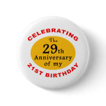 50th Birthday Gag Gifts Button