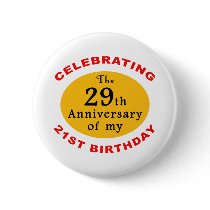 50th Birthday Gag Gifts Button