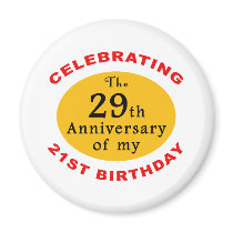 50th Birthday Gag Gifts Refrigerator Magnets