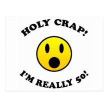 50th Birthday Gag Gifts Postcard