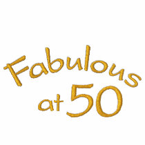 50th Birthday Gift or Favour-Embroidered Shirt