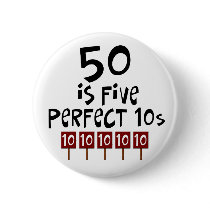 50th birthday gifts, 50 is 5 perfect 10s!
