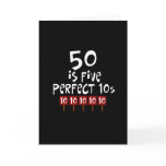 50th birthday gifts, 50 is 5 perfect 10s! cards