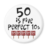 50th birthday gifts, 50 is 5 perfect 10s!