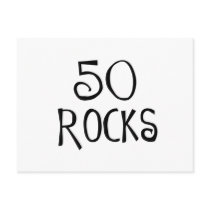 50th birthday gifts, 50 ROCKS