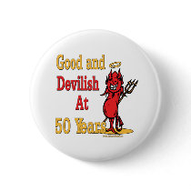 50th Birthday Gifts Pinback Button